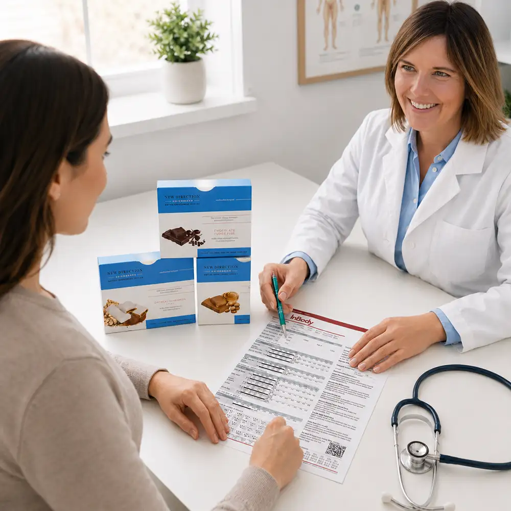 Physician-guided in-person weight loss consultation