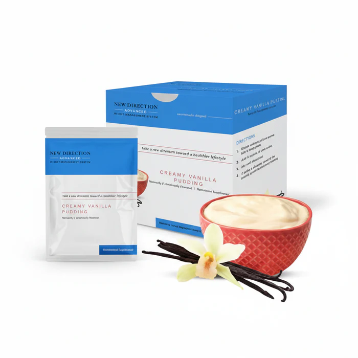 New Direction vanilla pudding meal replacement used in a medically monitored program